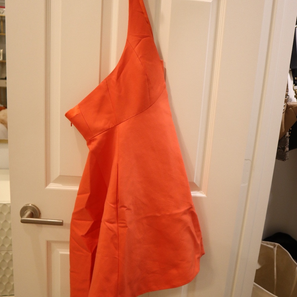 Halston Orange Dress with Pockets